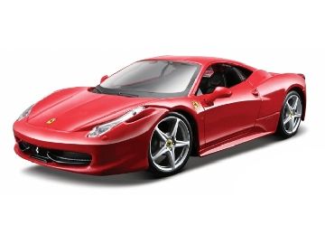 Bburago Ferrari 458 Italia 1:24 červená / BB18-26003