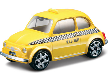 Bburago Fiat 500 Taxi 1:43 žlutá / BB18-30202