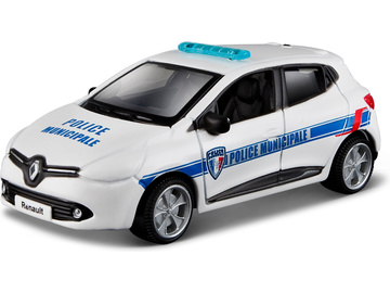 Bburago Renault Clio Police 1:64 bílá / BB18-59043