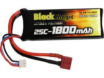 Black Magic LiPol 7.4V 1800mAh 25C Deans / BMF25-1800-2D