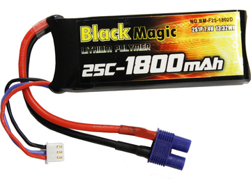 Black Magic LiPol 7.4V 1800mAh 25C EC3 / BMF25-1800-2EC3