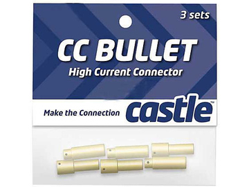 Castle zlacený konektor 5.5mm (3 páry) / CC-CCBUL553