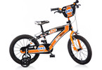 DINO Bikes - Dětské kolo 16" BMX černé/oranžové