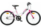DINO Bikes - Dětské kolo 20" Aurelia Sport bílo/růžové