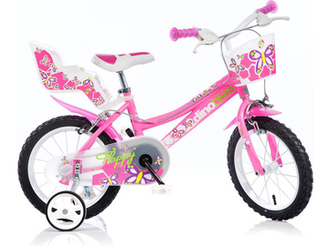 DINO Bikes - Dětské kolo 14" růžové / DB-146R