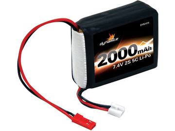 Baterie LiPol 7.4V 2000mAh 2S Rx 1:8 / DYN1419