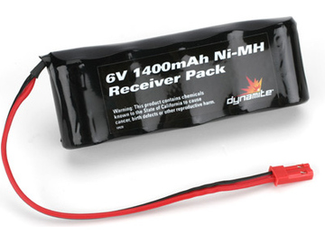 Baterie NiMH 6V 1400mAh Rx plochý BEC / DYN1448