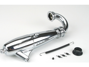 1/8 086 Hi-Speed Inline Exhaust System: Polished / DYNP5004