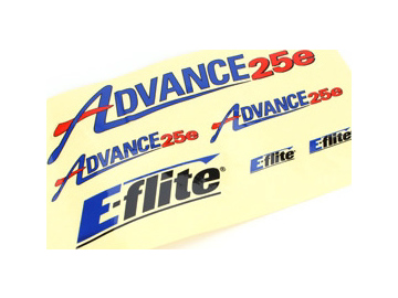 E-flite samolepky: Advance 25e / EFL422507
