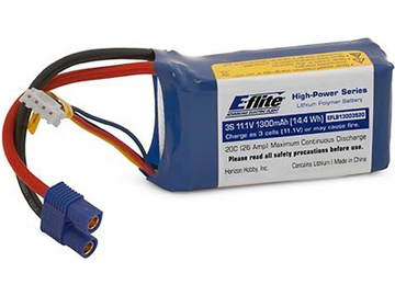E-flite LiPo 11.1V 1300mAh 20C EC3 / EFLB13003S20
