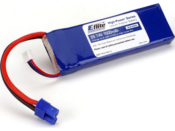 E-flite LiPo 7.4V 1500mAh 20C EC3 / EFLB15002S