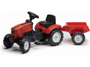 FALK - Šlapací traktor Farm Lander Z160X s vlečkou červený / FA-2030A