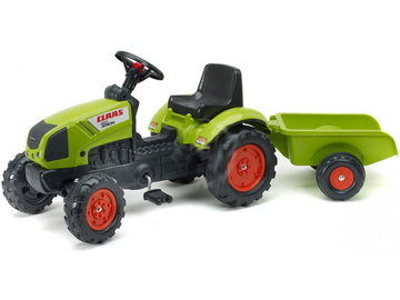 FALK - Šlapací traktor Claas Arion 410 s vlečkou / FA-2040A