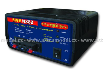 Fusion nabíječ 5ive NX82 6-8 NiMH 2x 5A AC / FO-FS-NX82E