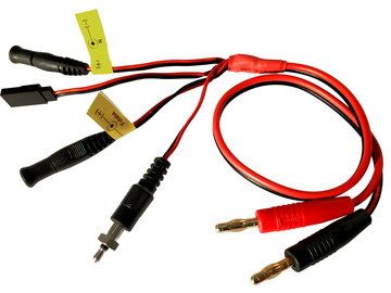 Nabíjecí kabel s banánky - Glow,Rx,Tx / FO-LGL-CLMIC