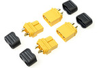 Connector Gold Plated XT-60 with Cover (2 pairs)