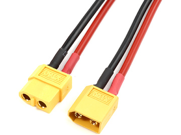 Prodlužovací kabel XT60 14AWG 12cm / GF-1310-090