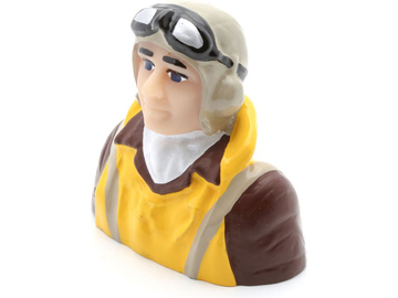 Pilot 1:7 - WWII s vestou, helmou a sl. brýlemi / HAN9131