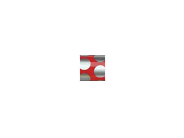 UltraCote - pravá červená se stříbrnými puntíky 2m / HANU921