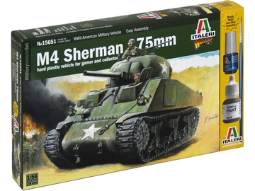 Italeri Wargames - M4 Sherman 75mm (1:56) / IT-15651