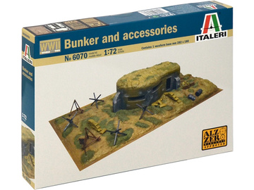 Italeri diorama WWII bunkr s příslušenstvím (1:72) / IT-6070
