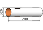 Klima papírová trubka 26x200mm 3-drážky