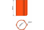 Klima základna 35mm 3-stabilizátory oranžová
