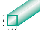 Raboesch profil ASA trubka čtvercová transparentní zelená 2x3x330mm (5)