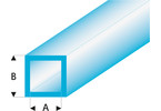 Raboesch profil ASA trubka čtvercová transparentní modrá 2x3x330mm (5)