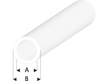 Raboesch profil ASA trubka transparentní 4x5x330mm (5) / KR-rb422-57-3