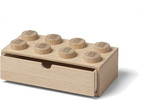 LEGO Wood dřevěný stolní box 8 se zásuvkou dub