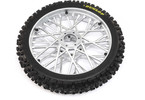 Losi kolo s pneu Dunlop MX53 přední, disk chrom: PM-MX