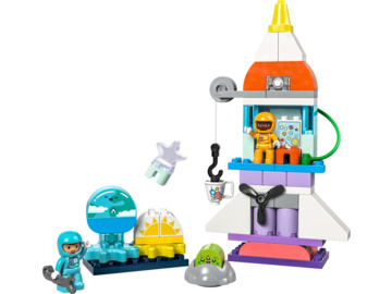 LEGO DUPLO - Vesmírné dobrodružství s raketoplánem 3 v 1 / LEGO10422