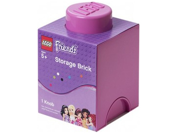 LEGO úložný box 125x125x180mm - Friends růžový / LEGO40011741