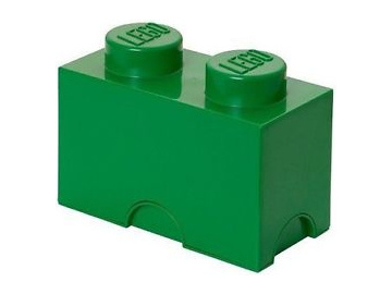 LEGO úložný box 125x250x180mm - tmavě zelený / LEGO40021734