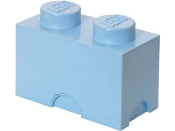 LEGO úložný box 125x250x180mm - světle modrý / LEGO40021736