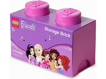 LEGO úložný box 125x250x180mm - Friends růžový / LEGO40021741
