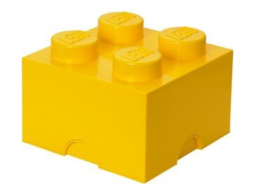 LEGO úložný box 250x250x180mm - žlutý / LEGO40031732