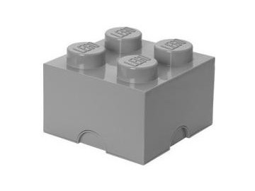 LEGO úložný box 250x250x180mm - šedý / LEGO40031740