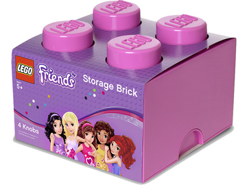 LEGO úložný box 250x250x180mm - Friends růžový / LEGO40031744