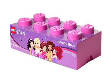 LEGO úložný box 250x500x180mm - Friends růžový / LEGO40041744