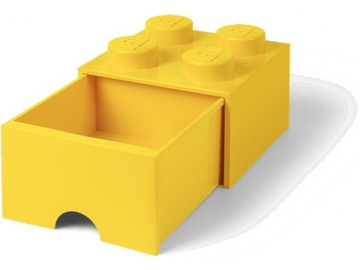 LEGO úložný box s šuplíkem 250x250x180mm - žlutý / LEGO40051732