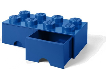 LEGO úložný box s šuplíky 250x500x180mm - modrý / LEGO40061731