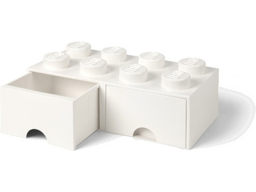 LEGO úložný box s šuplíky 250x500x180mm - bílý / LEGO40061735