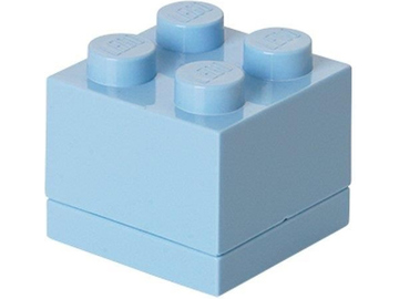LEGO mini box 46x46x43mm - světle modrý / LEGO40111736