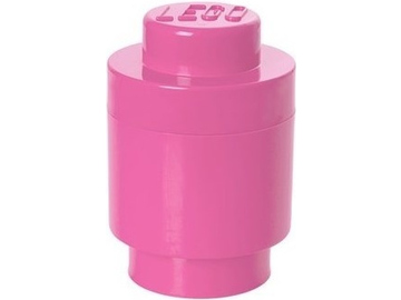 LEGO úložný box kulatý 123x183mm - růžový / LEGO40301739