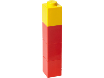 LEGO láhev na pití čvercová - červená / LEGO40410001