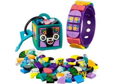 LEGO DOTs - Neonový tygr – náramek & ozdoba na tašku / LEGO41945