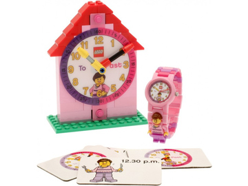 LEGO Time Teacher výuková stavebnice, růžové hodinky / LEGO9005039