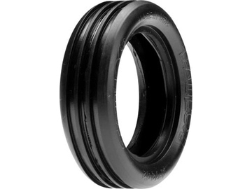 Losi pneu přední Wide Body Rib stříbrná (2) / LOSA7202S